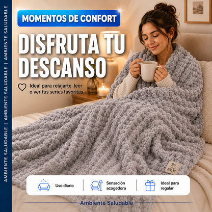 Cobija Piel de Conejo - Textura Tortuga Viral™ | Cobija